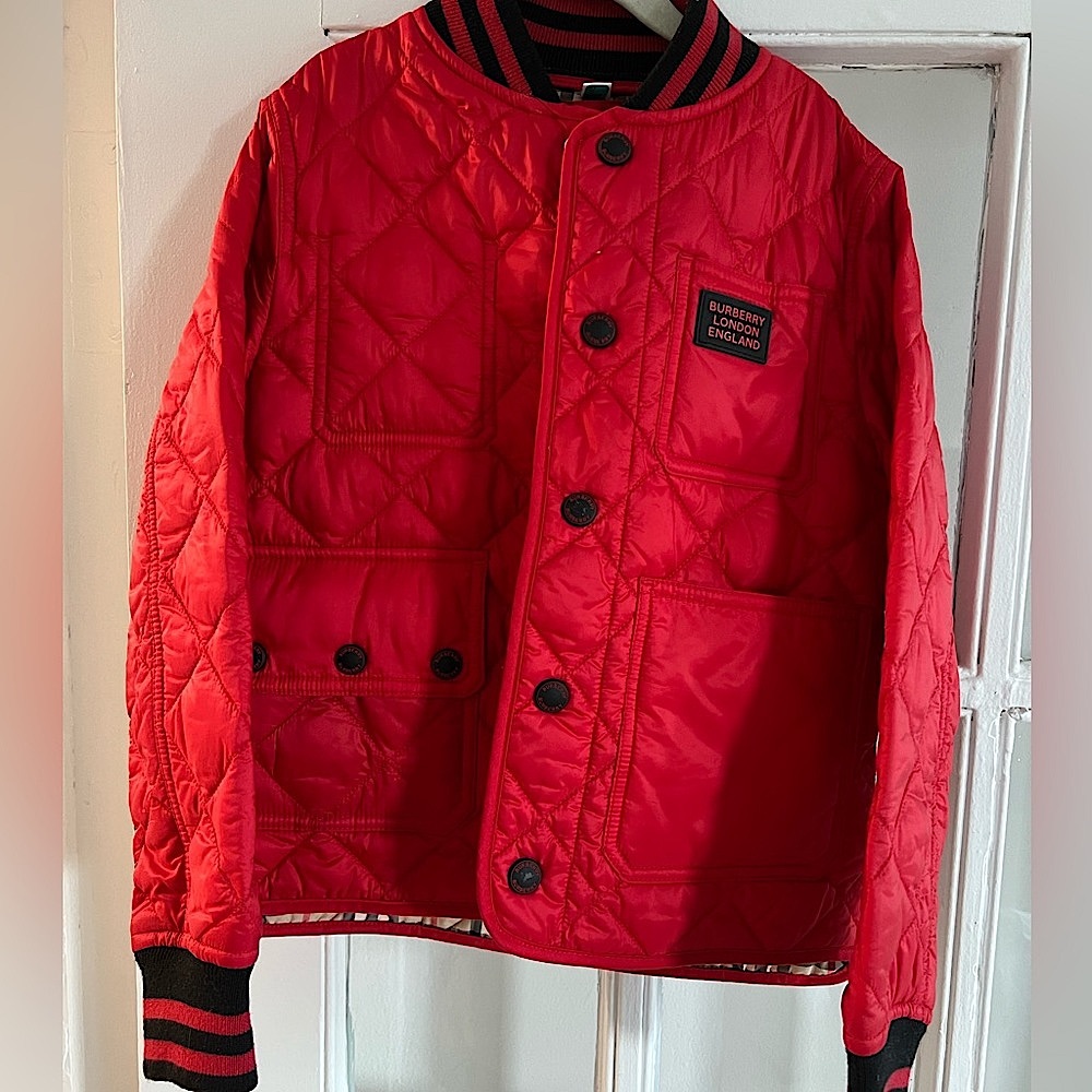 BURBERRY jacket boys Size 8 LIKE NEW